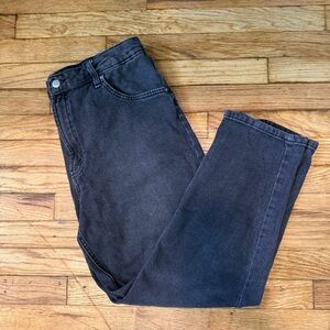 Wild Fable Target Highest Rise Mom Jean Size 16 Black Straight Leg Denim
